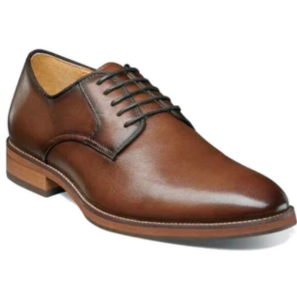 Florsheim Mens Leather Cognac Lace Up Oxford Dress shoes men US 9 EU 42 new